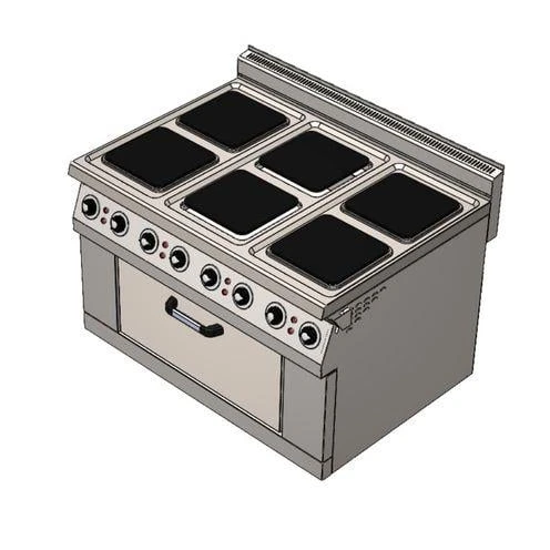 CSA Karacasan 150x100 Cm 6+1 Elektrikli 6 Lı Kuzine Ocak ürün görseli 1