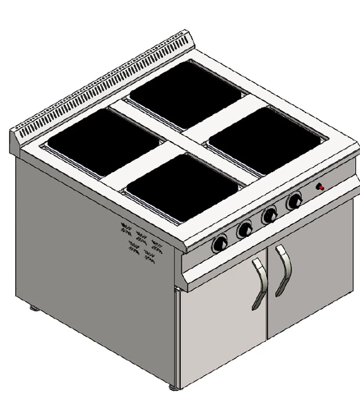 CSA Karacasan 80 Cm Elektrikli 4 Lü Dolaplı Ocak - 2