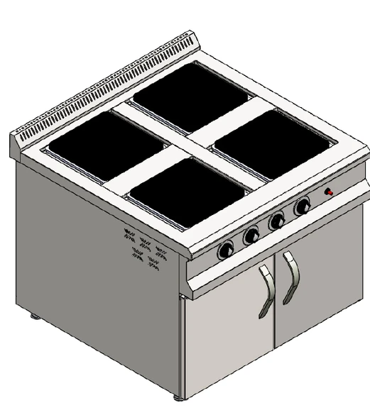 CSA Karacasan 80 Cm Elektrikli 4 Lü Dolaplı Ocak - Resim 2