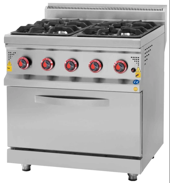 CSA Karacasan 700 Seri Tüplü Dört Gözlü Kuzineli Ocak80x70x85Cm - Resim 2