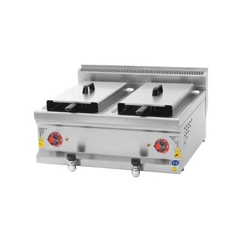 CSA Karacasan 600 Seri Çiftli Set Üstü Elektrikli Fritöz ürün görseli 1