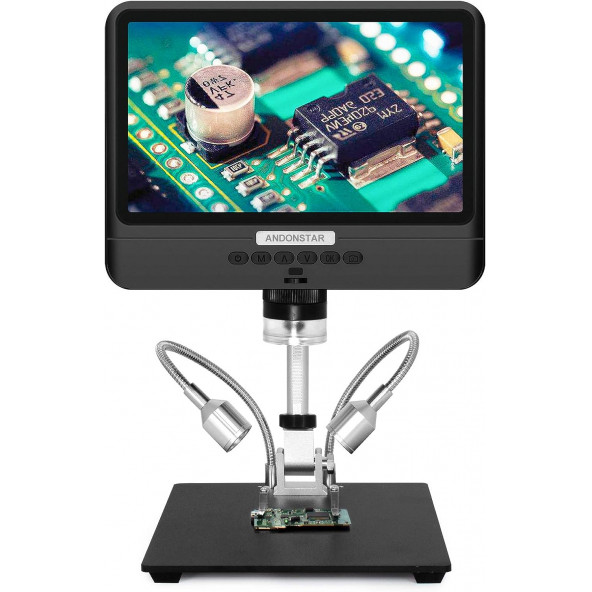 Andonstar AD208 Madeni Para Mikroskobu, 8.5 Inc LCD Ekranlı 260X