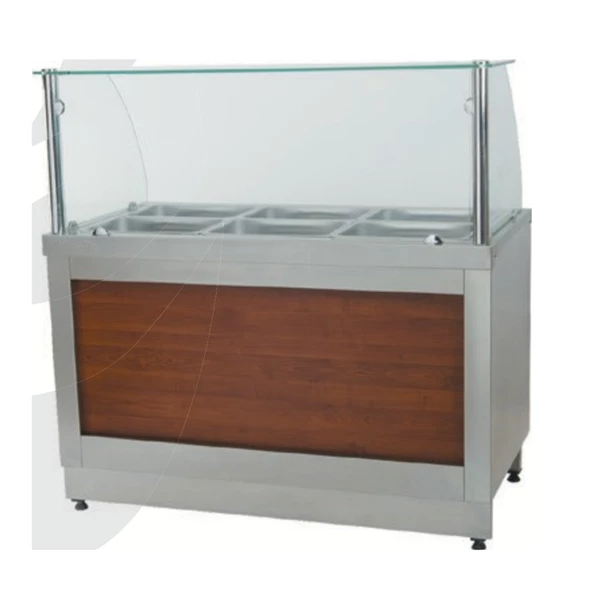 CSA Karacasan Sıcak Servis Benmarisi Doğalgazlı Tezgahlı 195X90X85/135cm