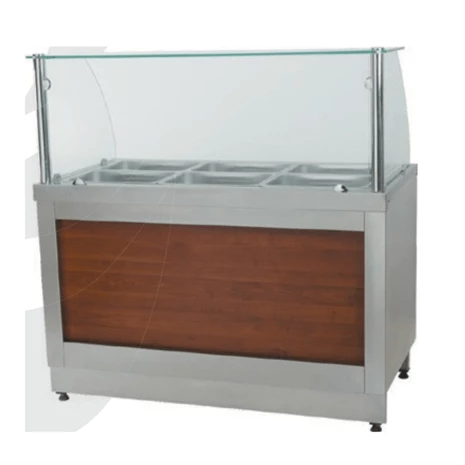 CSA Karacasan Sıcak Servis Benmarisi Doğalgazlı Tezgahlı 280X90X85/135cm