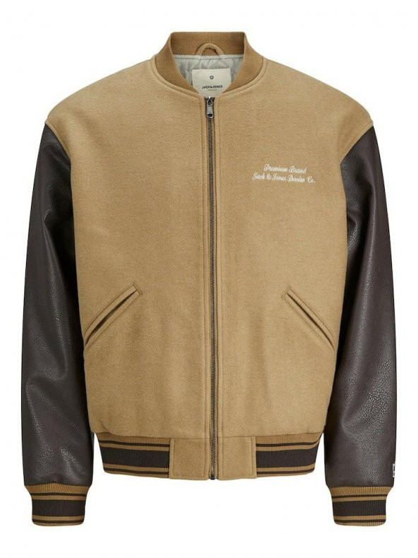 Jack Jones Blu Cambrıd Pu Sleeves Bomber Erkek Ceket 12240179