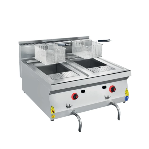 CSA Karacasan 80 cm 700 Seri Set Üstü Edge Tüplü Fritöz