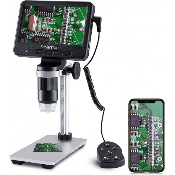 Koolertron 5 Inc LCD Dijital Mikroskop Video Mikroskop