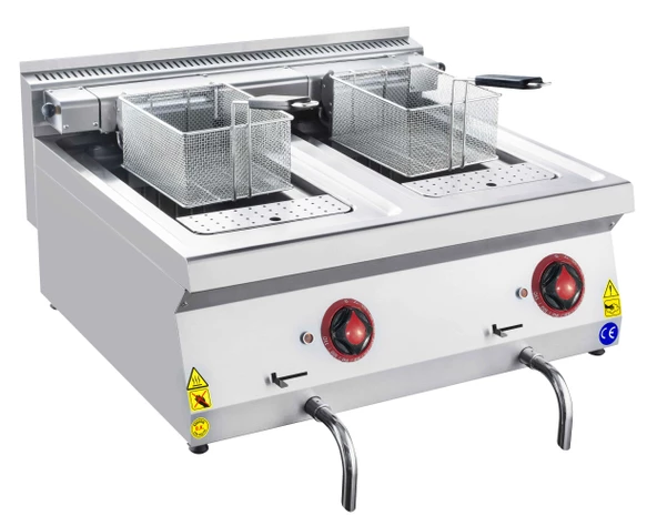 CSA Karacasan 80 cm 700 Seri Set Üstü Edge Elektrikli Fritöz - 2
