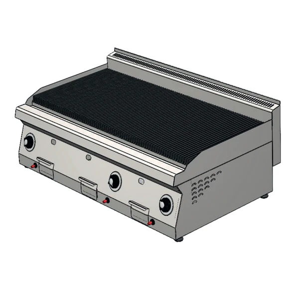 CSA Karacasan  Enüstriyel 120 cm 700 Seri Set Üstü Doğalgazlı Sulu Izgara ürün görseli 1