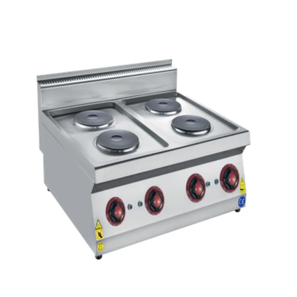 CSA Karacasan 80 cm 700 Seri Set Üstü Dört Gözlü Elektrikli Ocak