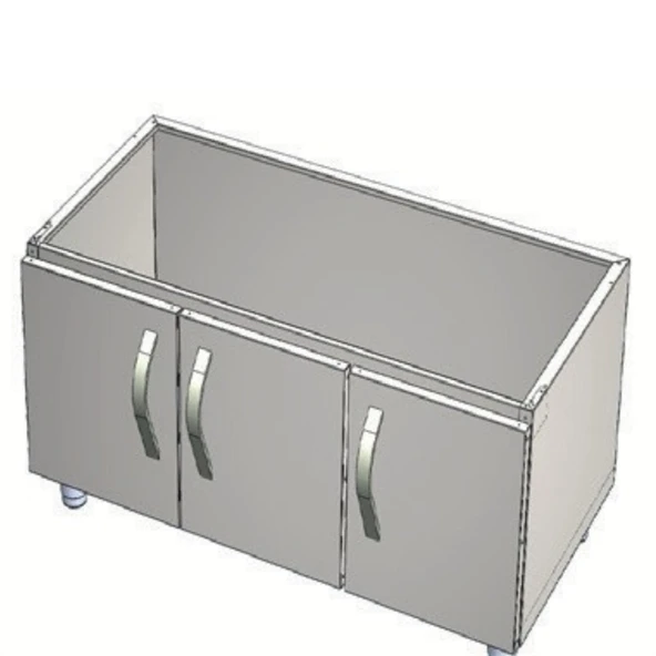 CSA Karacasan 120 cm 700 Seri Set Altı Dolap