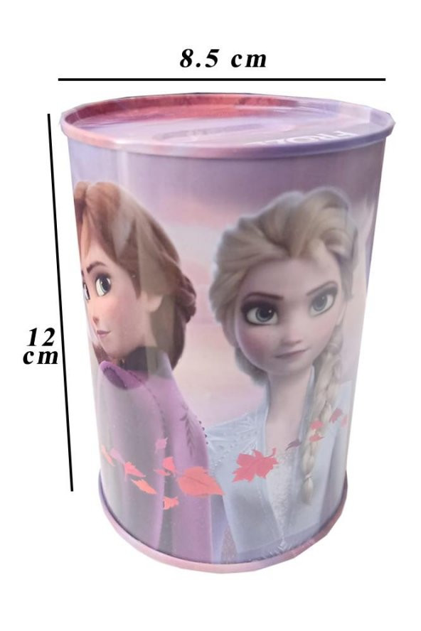Frozen Metal Kumbara Orta Boy Orjinal Lisanslı 1 Adet Karlar Ülkesi Kumbara Teneke Elsa