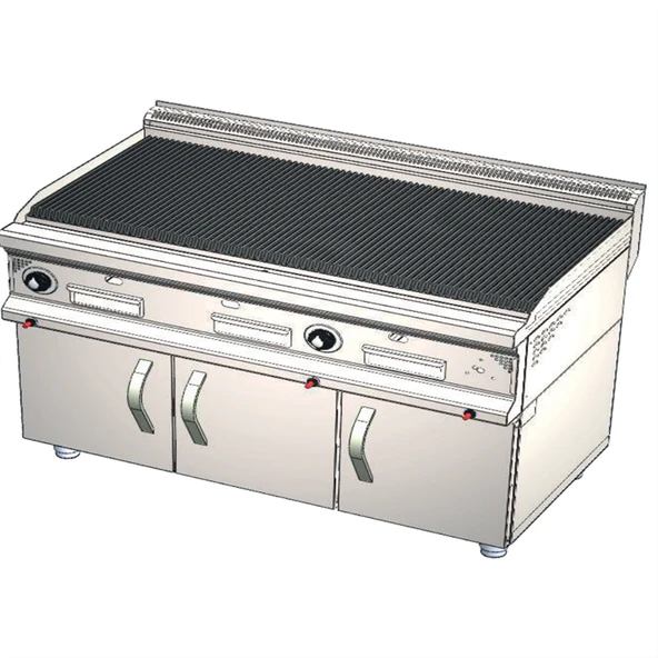 CSA Karacasan 900 Seri Dolaplı 120 cm Doğalgazlı Lavataş Döküm Izgara 120x90x85Cm ürün görseli