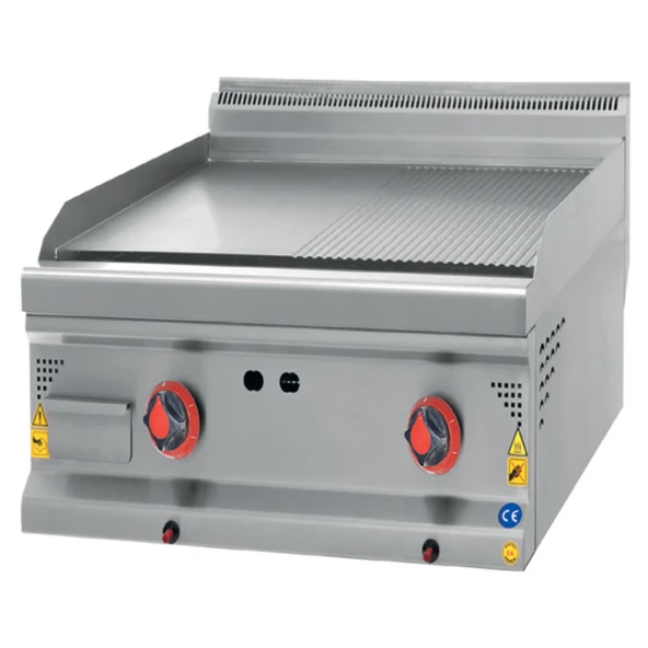 CSA Karacasan 900 Seri Set Üstü 80 cm Tüplü Yarı Kanallı Izgara 80x90x85Cm ürün görseli 1