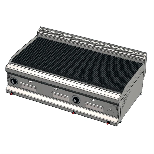 CSA Karacasan 900 Seri Set Üstü 120 cm Doğalgazlı Sulu Döküm Izgara 120x90x85Cm ürün görseli 1