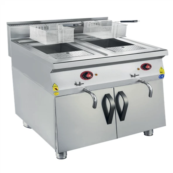 CSA Karacasan 900 Seri 80 cm Dolaplı Tüplü Fritöz
