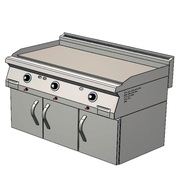 CSA Karacasan 900 Seri 120 cm Dolaplı Doğalgazlı Düz Pleyt Izgara(120x90x85Cm) ürün görseli