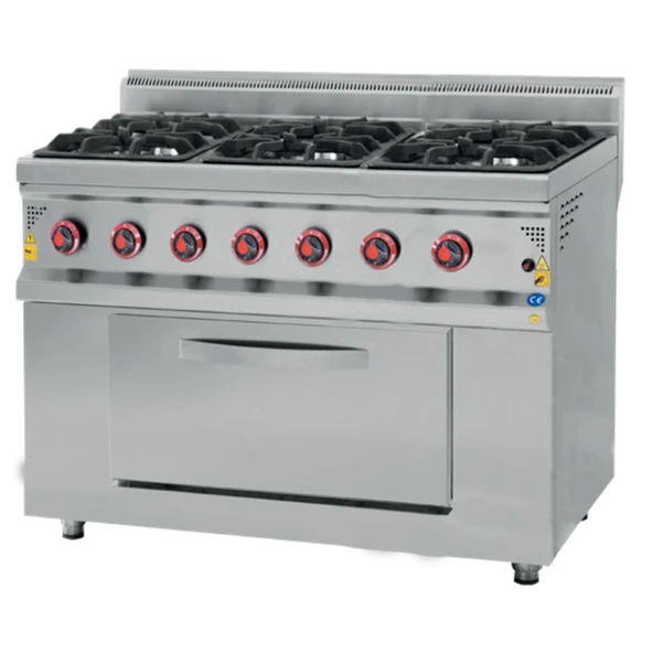 CSA Karacasan 900 Seri 120 cm 6 Gözlü Doğalgazlı Ocaklı Kuzineli Fırın 120x90x85cm
120x90x85Cm ürün görseli 1