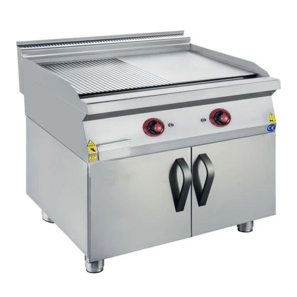 CSA Karacasan 900 Seri Dolaplı 80 cm Elektrikli Yarı Kanallı Izgara(80x90x85Cm)