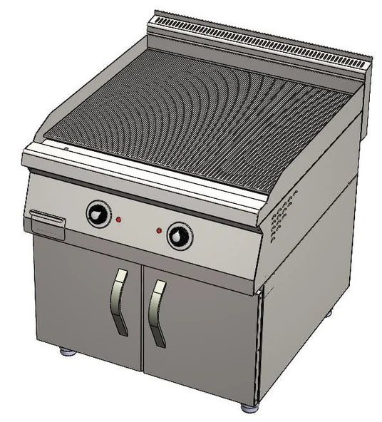 CSA Karacasan 900 Seri Dolaplı 80 cm Elektrikli Tam Kanallı Izgara(80x90x85Cm) - Resim 2