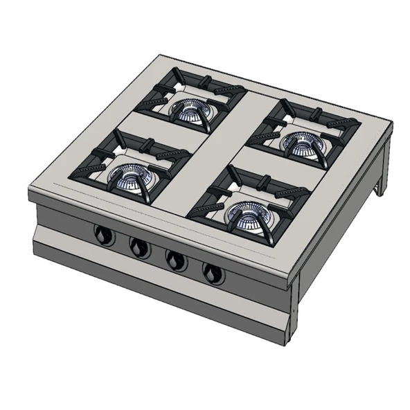 CSA Karacasan Set Üstü 90 cm 4 Gözlü Doğalgazlı Ocak 90x90x25cm