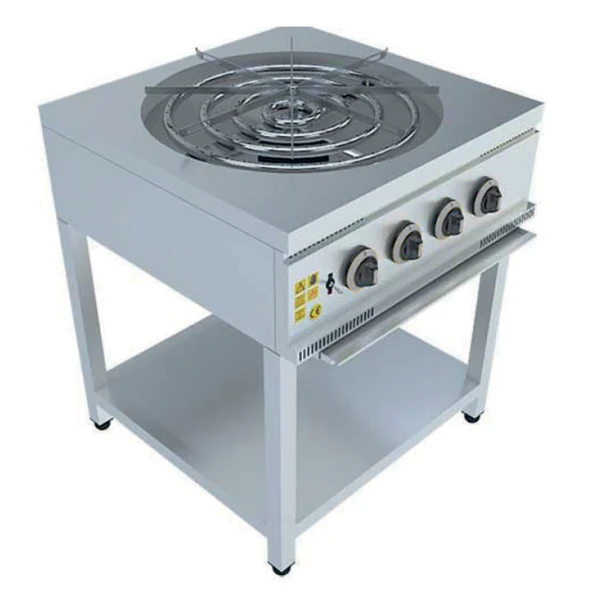 CSA Karacasan Taban Raflı 70 cm Tek Gözlü Doğalgazlı Künefe Ve Börek Ocağı