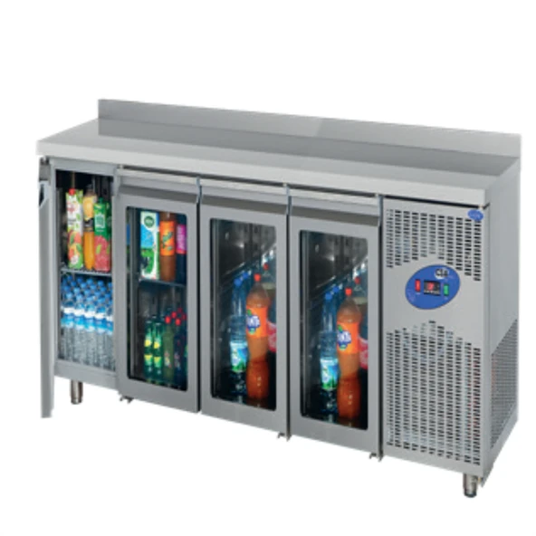 CSA Karacasan 632 Lt (430 Çelik) 240 cm Dört Kapılı 700'Lük Tezgah Tipi Buzdolabı - Resim 2