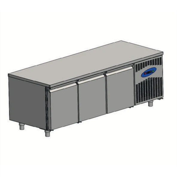 CSA Karacasan (304 Çelik) 615 Lt 200 cm Üç Kapılı Mangal Altı Kebap Dolabı ürün görseli 1