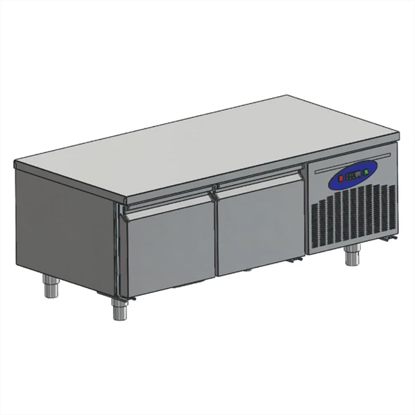 CSA Karacasan (304 Çelik) 135 Lt 120 cm İki Kapılı 700'Lük Tezgah Altı Buzdolabı ürün görseli 1