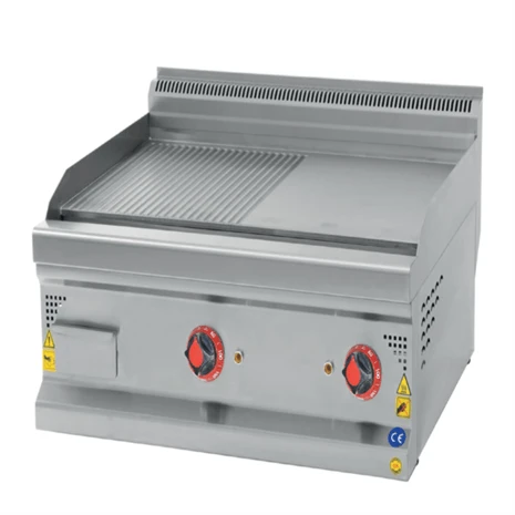 CSA Karacasan 60 cm 600 Seri Set Üstü Elektrikli Yarı Kanallı Izgara 60x60x85Cm ürün görseli 1