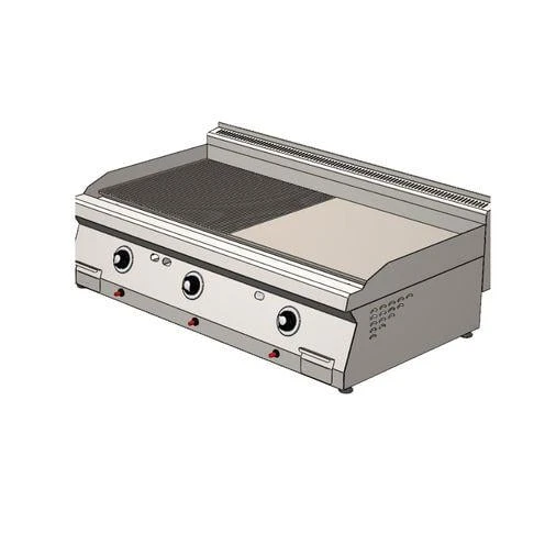 CSA Karacasan 120 cm 700 Seri Set Üstü Doğalgazlı Yarı Kanallı Izgara ürün görseli 1