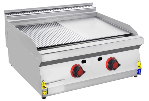 CSA Karacasan 80 cm 700 Seri Set Üstü Tüplü Yarı Kanallı Izgara - 2