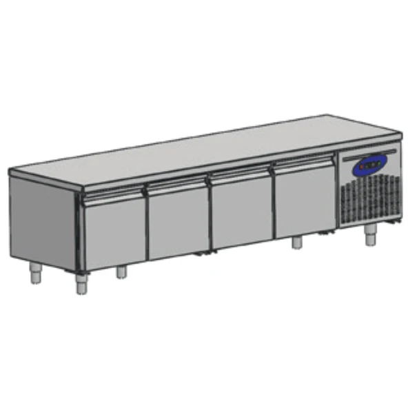 CSA Karacasan (304 Çelik) 235 cm Dört Kapılı 700'lük Tezgah Altı Buzdolabı ürün görseli