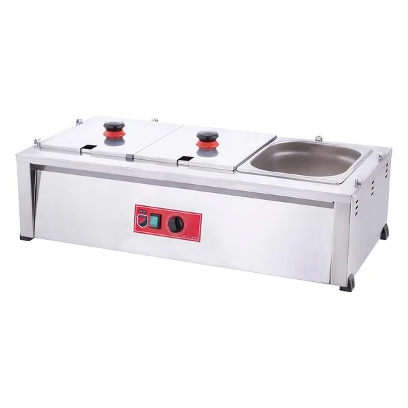 Işıkgaz Silver Endüstriyel Elektrikli Set Üstü 3 Gözlü Benmari - Resim 2