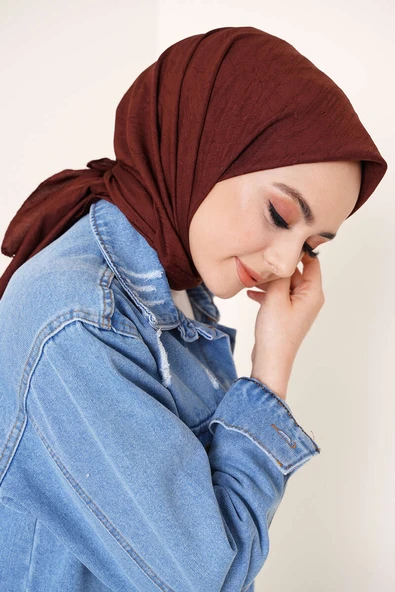 Bambu Kraş Eşarp Açık Kahve ürün görseli 1