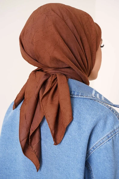 Bambu Kraş Eşarp Toprak - Resim 3