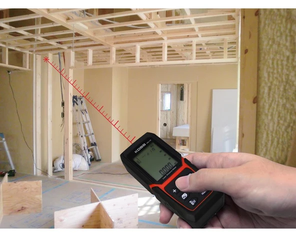 KOBB KBL120 120m Profesyonel Li-ion Şarjlı Lazer Metre - 10