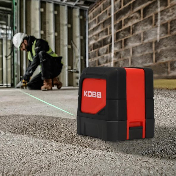 KOBB KBL91G 30 Metre Profesyonel Yatay ve Dikey Otomatik Hizalamalı Yeşil Çapraz Çizgi Lazer Distomat - 9