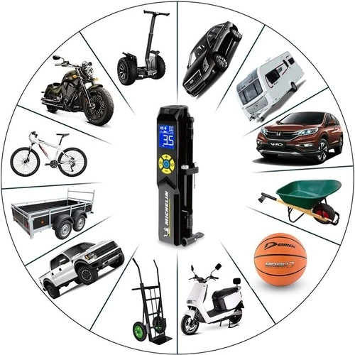 Michelin MC33382 Şarjlı Li-ion 150PSI Taşınabilir Dijital Basınç Göstergeli Led Aydınlatmalı Lastik Şişirme Pompası - 4