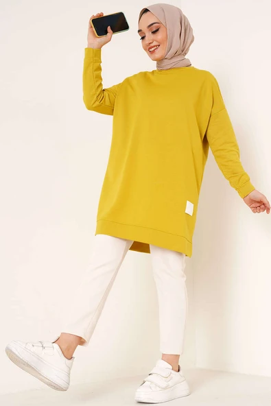 Salaş Armalı Tunik Yağ Yeşili ürün görseli 1