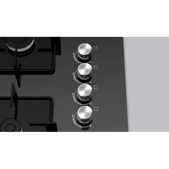 Bosch Pop7c6o12o Siyah Cam Ankastre Ocak - Resim 2