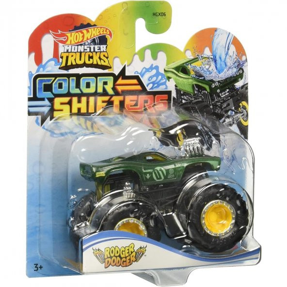 Hot Wheels Monster Trucks Color Shifters Renk Değiştiren Arabalar Rodger Dodger Hgx11 Hotwheels Monster Truck Araçları