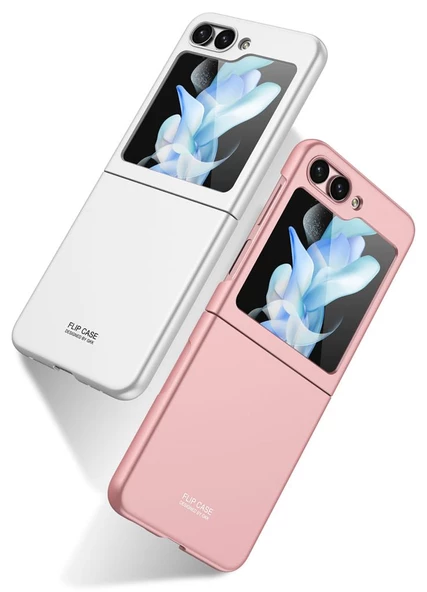 Samsung Galaxy Z Flip 5 Kılıf Sert Renkli Kıpta Kapak - 7