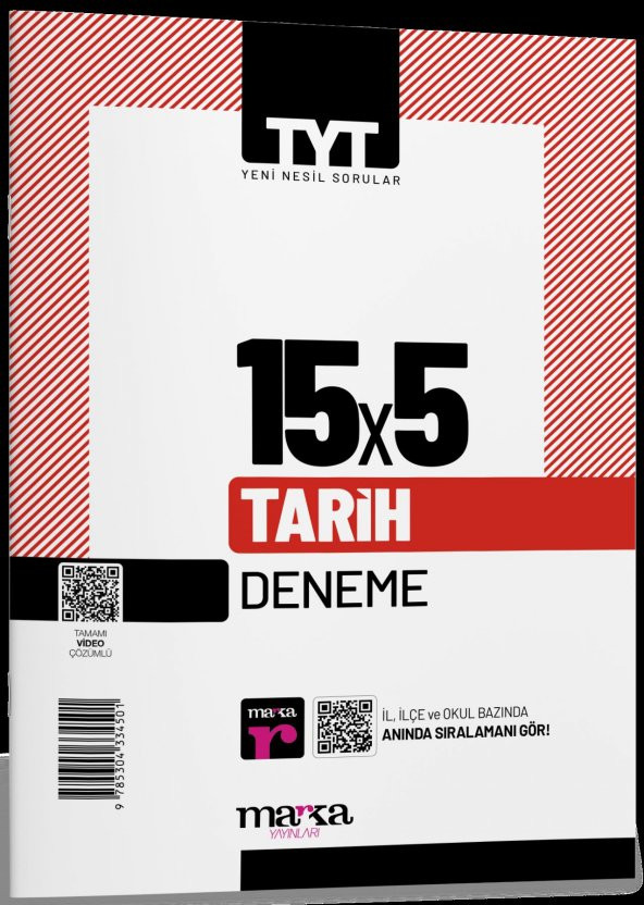 TYT Tarih 15x5 Deneme Marka Yayınları