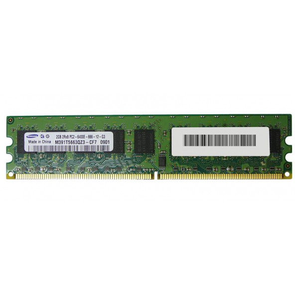 M391T5663QZ3-CF7 Samsung 2GB PC2-6400 DDR2-800MHz ECC Unbuffered CL6 240-Pin DIMM Dual Rank