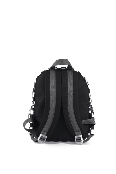 United Colors of Benetton Anaokulu Sırt Çantası Kareli Siyah / 03778 - Resim 5