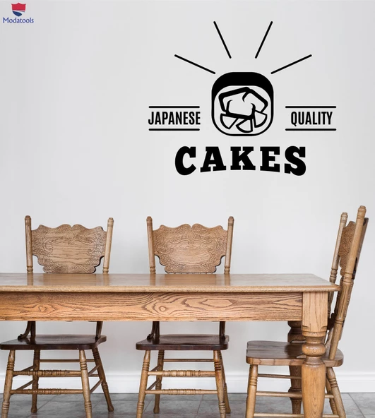 Duvar Dekorasyon Cam Sticker Suşi Japon Kaliteli Gıda Restoran Iç Dekor Benzersiz Hediyelik