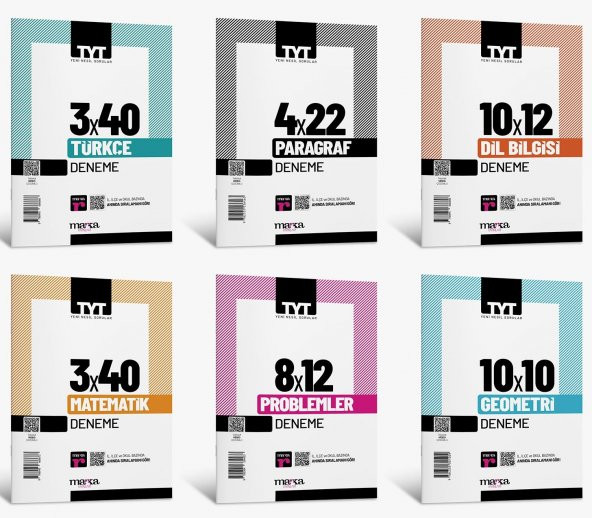 TYT Türkçe Matematik Branş Deneme Seti Marka Yayınları