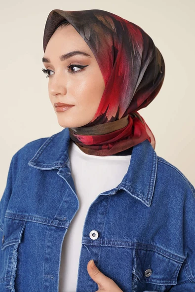 Renk Patlaması Eşarp Bordo