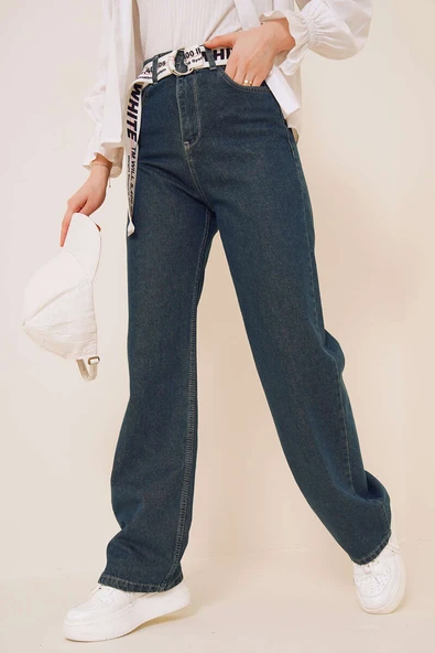Boru Paça Orta Tint Jean Pantolon - Resim 2